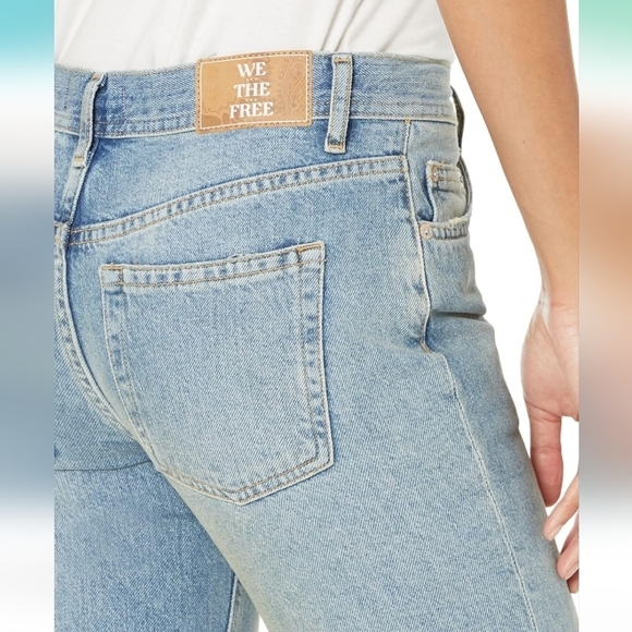 Free People Women's Maggie Mid-Rise Straight Leg Jeans - Picture 5 of 12